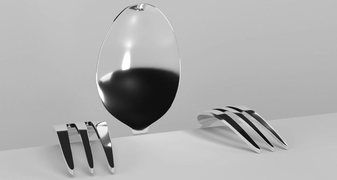 Silverware 3D Art